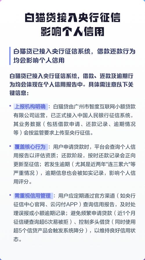 白猫贷接入央行征信 互联网信贷信息如何影响个人信用？